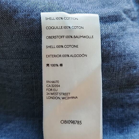 PILCRO AND THE LETTERPRESS ANTHRO Split Hem Denim Shirt S - Picture 12 of 12